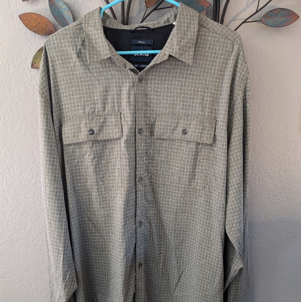 Prana - Tall - Button Up - Vented Performance Stretch - Outdoor - Mens - XLT